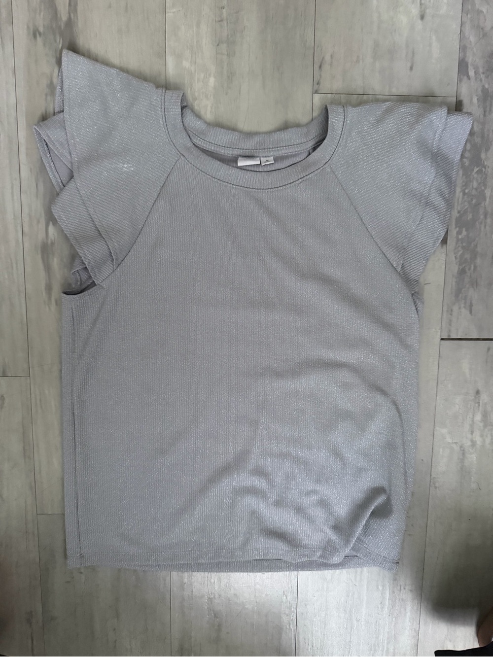 GAP Silver-Gray Flutter Sleeve Tee